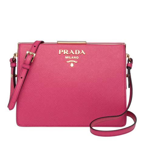 pink leather Prada handbags